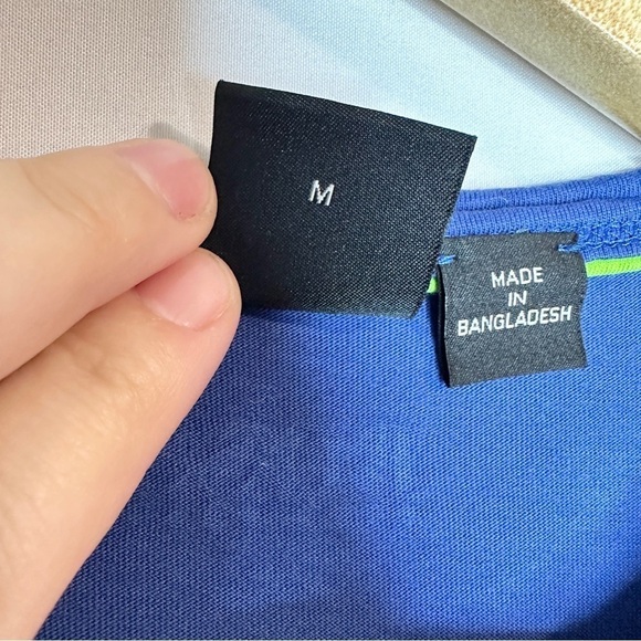 Boss Hugo Boss Blue Embossed Logo Lightweight Short Sleeve T Shirt Women Medium - Picture 11 of 12